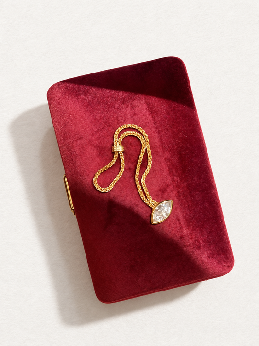 Marquise White Zircon Flex Ring