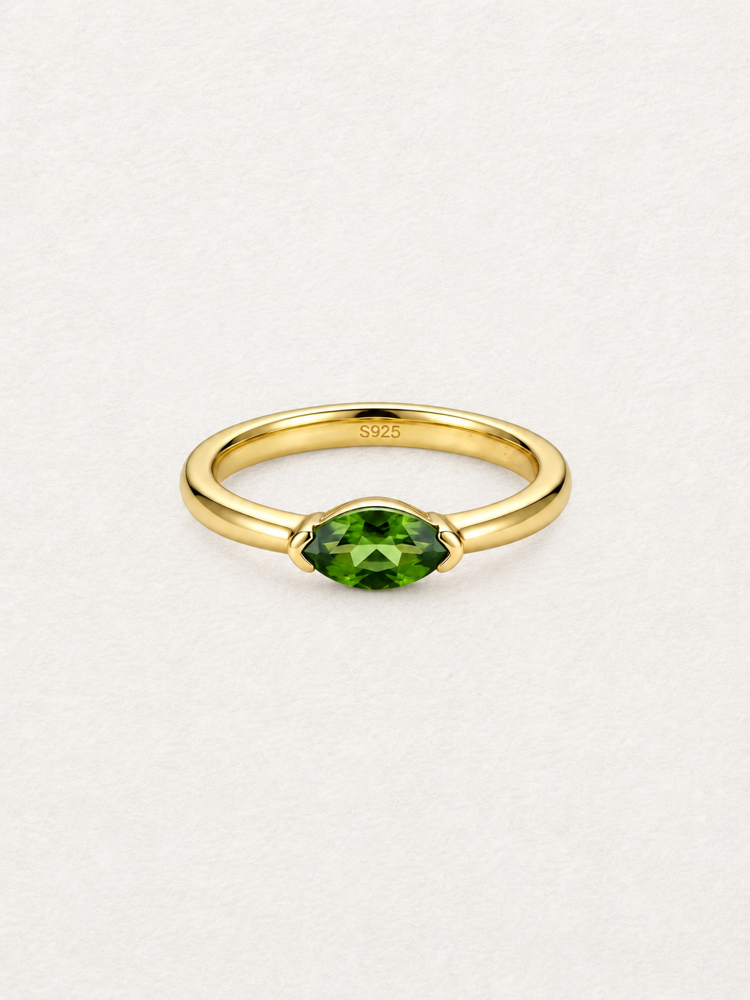 Marquise Peridot Ring