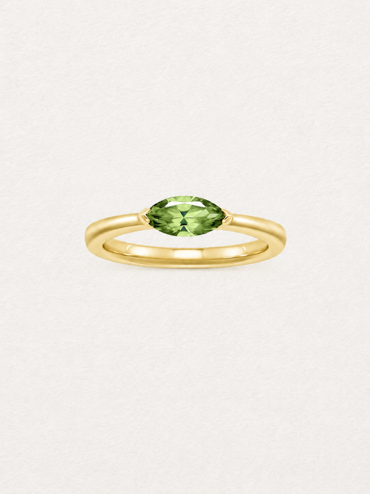 Marquise Peridot Ring
