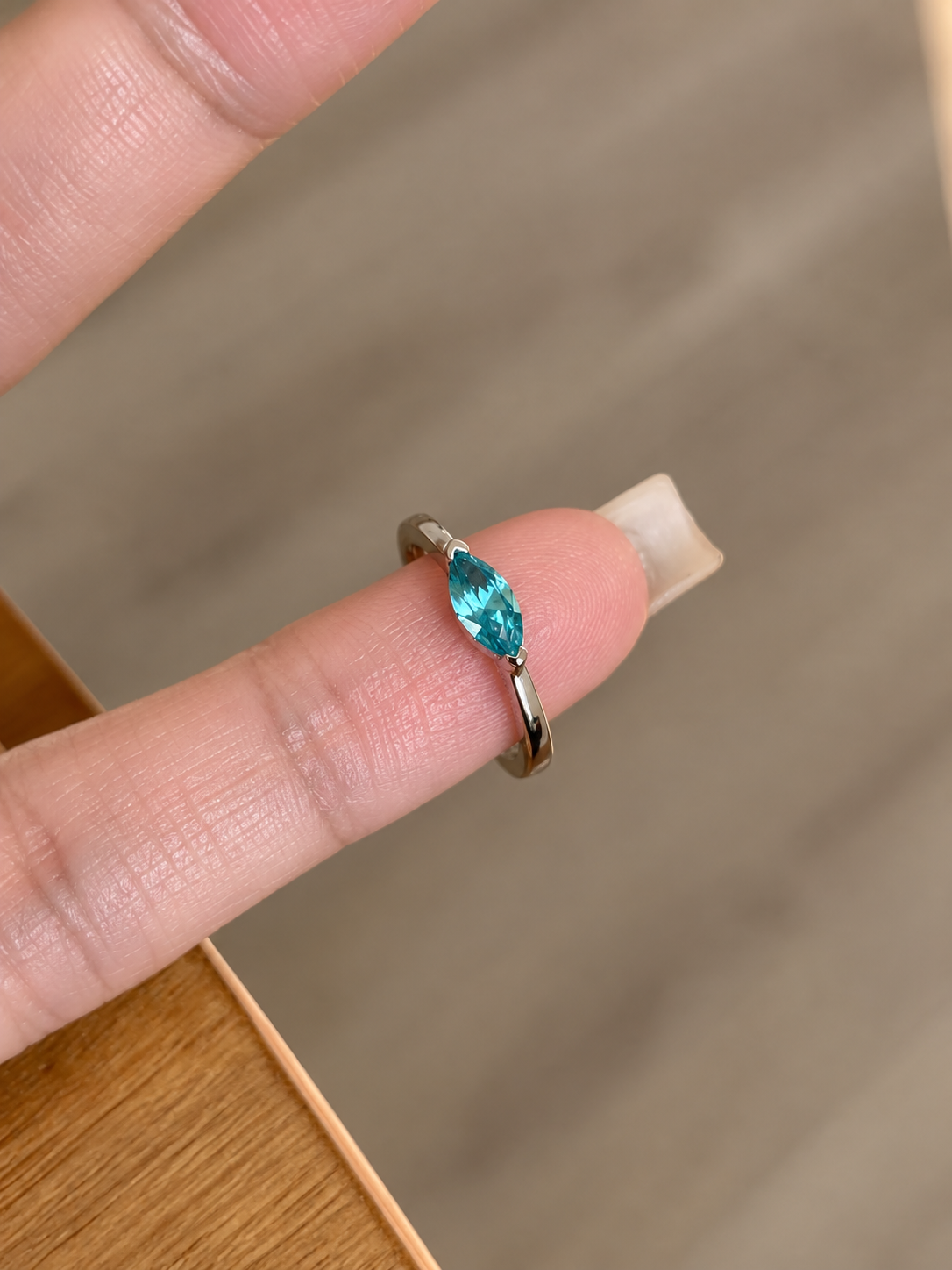 Marquise Paraiba Ring