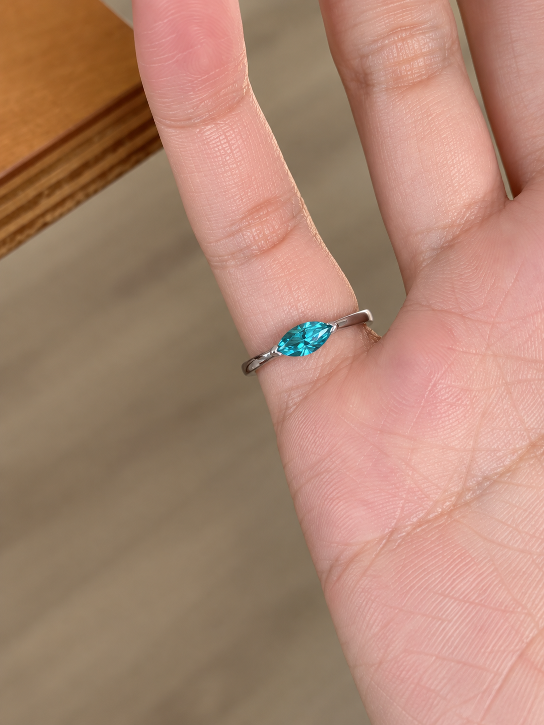 Marquise Paraiba Ring