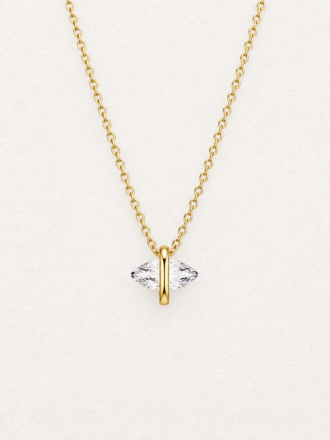 Marquise Clear Quartz Necklace