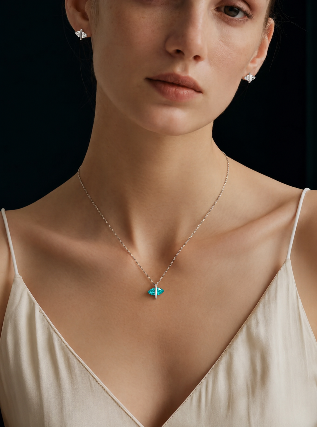 Marquise Paraiba Necklace