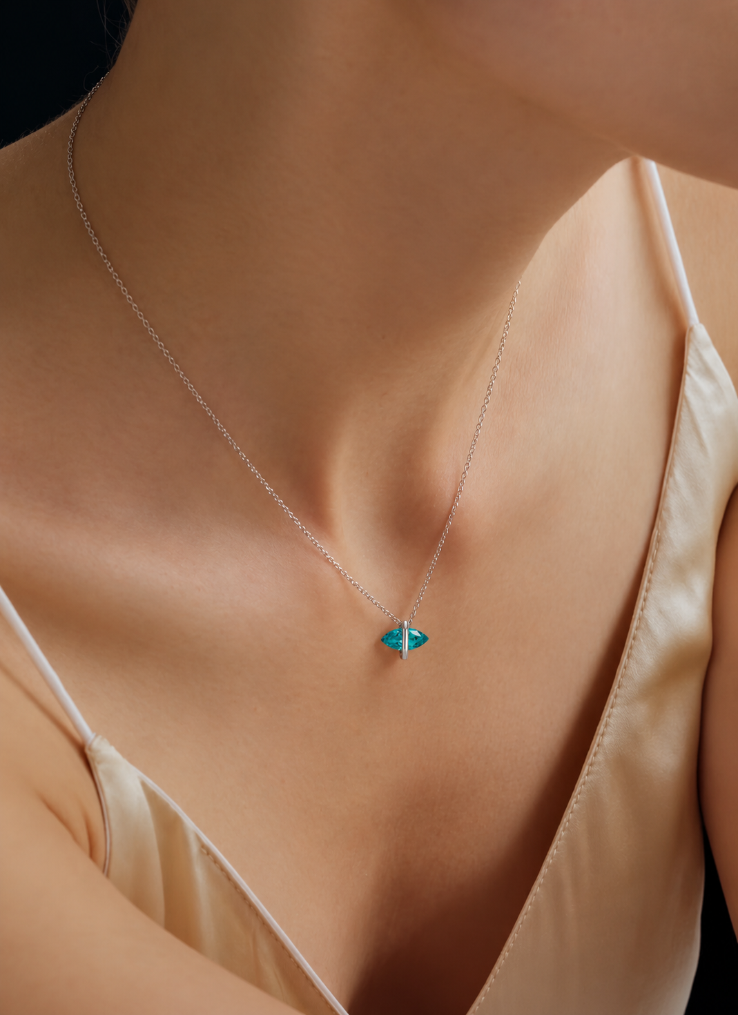 Marquise Paraiba Necklace