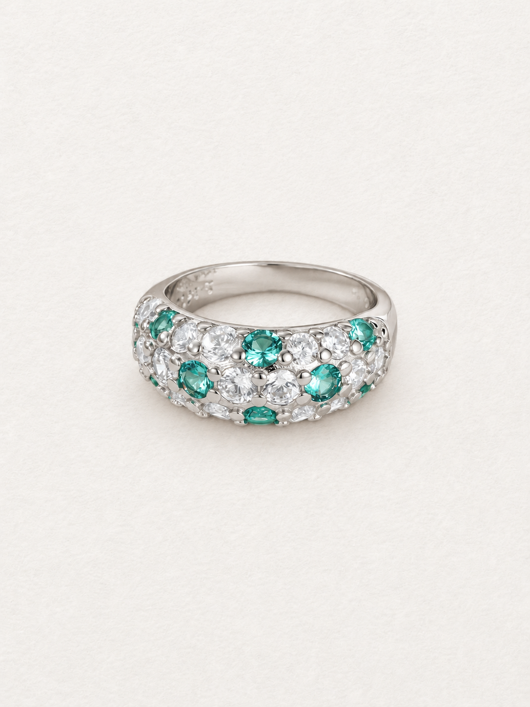Mint Starry Pavé Ring