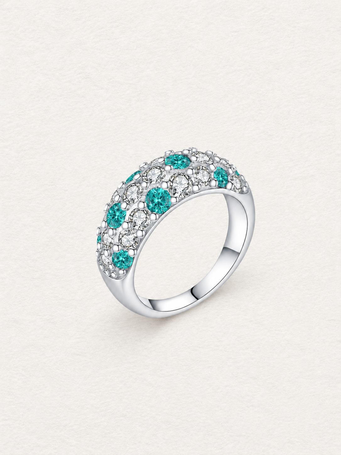 Mint Starry Pavé Ring