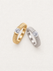 Ribbed Moissanite Ring