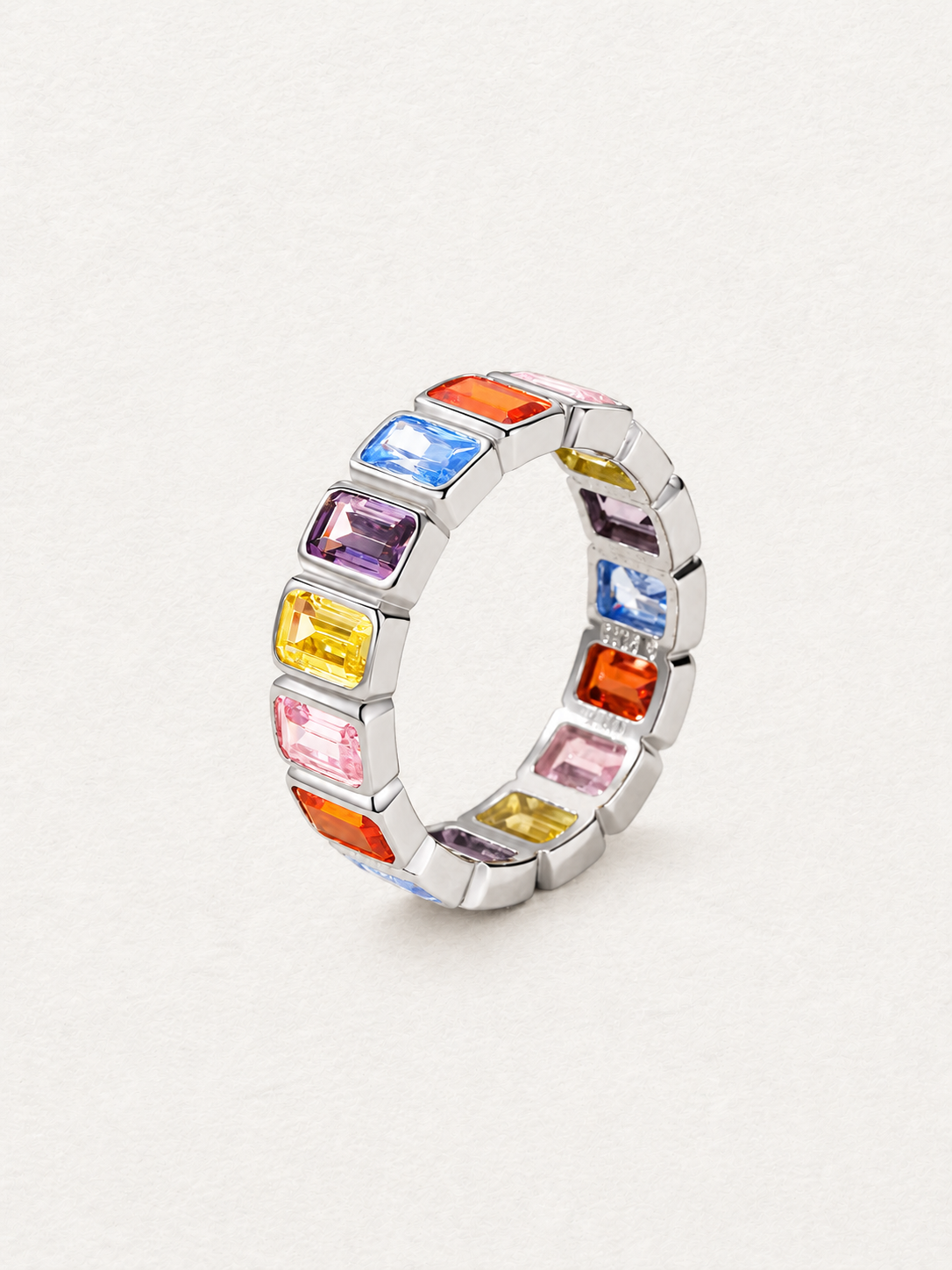 Dopamine Color-Block Zircon Ring
