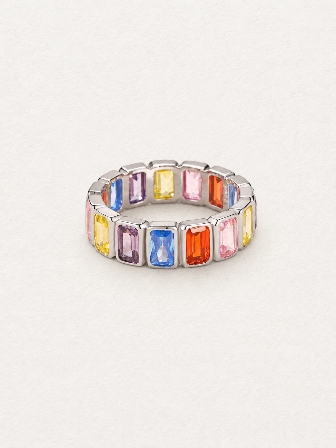 Dopamine Color-Block Zircon Ring