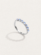 Moonstone Half-Eternity Ring
