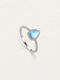 Moonstone Halo Ring