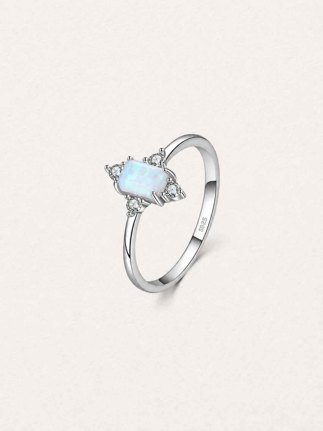 Snowflake Opal Ring