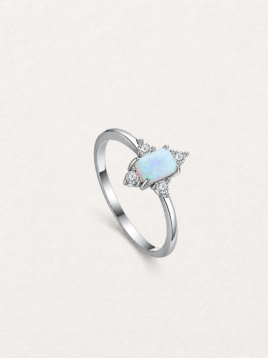 Snowflake Opal Ring